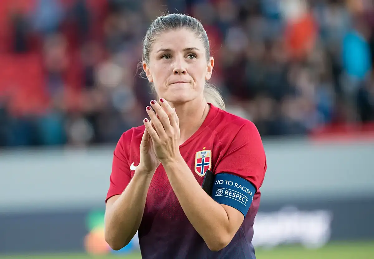 Norway's Maren Mjelde has announced her retirement from international football