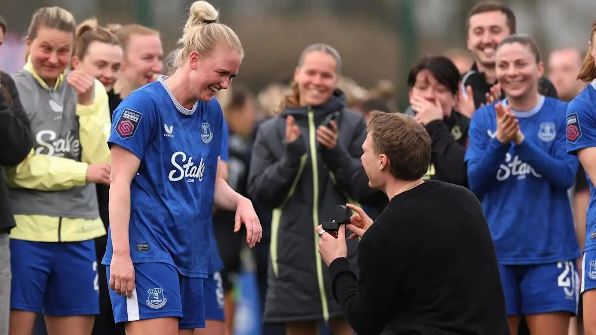 Everton’s Rikke Madsen Celebrates Return with Surprise On-Field Proposal