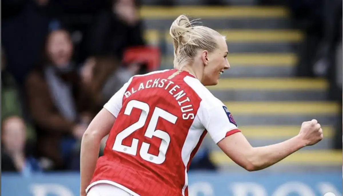 Sweden's superstar and Arsenal's UWCL hero. Discover Stina Blackstenius' story