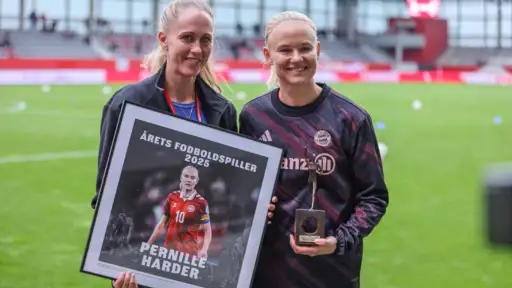 Pernille Harder has been named as the Danish player of the year
