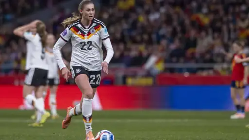 Jule Brand's magnificent goal helped Germany to their first win at the Euro. Poland was able to resist for a long time