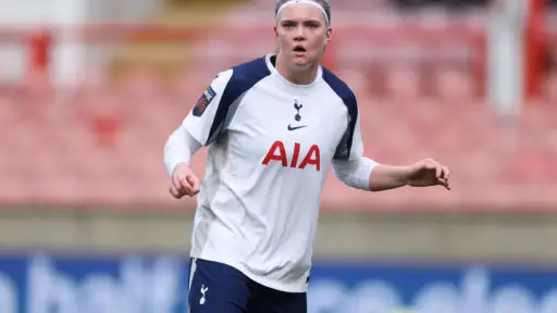 Debut goal for Signe Gaupset as Spurs hit seven
