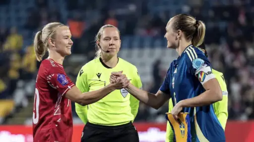 Playing against your fiancée? It won't be the first time for Bayern's Harder and Eriksson