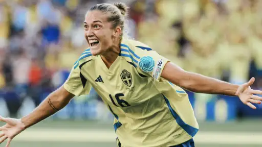 Angeldahl’s decisive goal helped Sweden beat Denmark 1:0