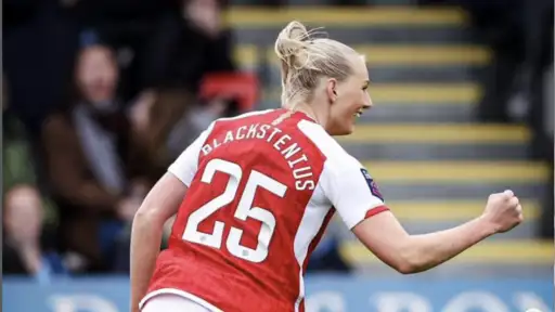 Sweden's superstar and Arsenal's UWCL hero. Discover Stina Blackstenius' story