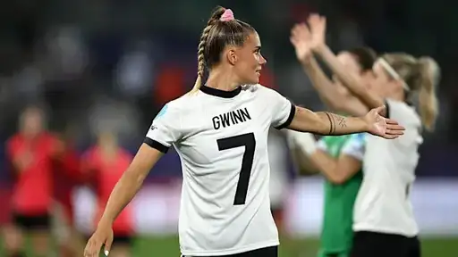 Fear for the German Captain Gwinn. She left the first match early in tears