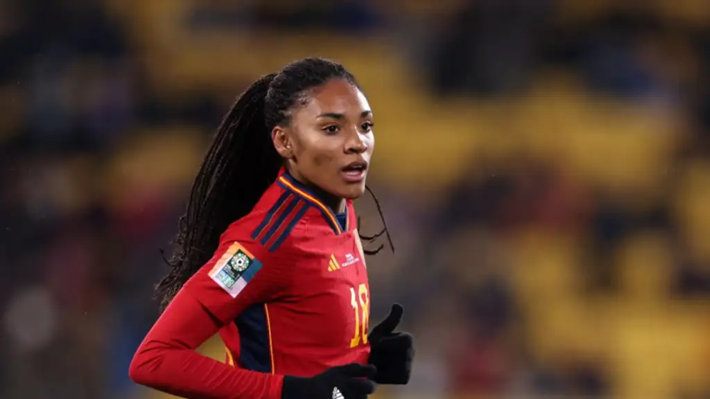 Salma Paralluelo's first goal at Paris Olympics 2024