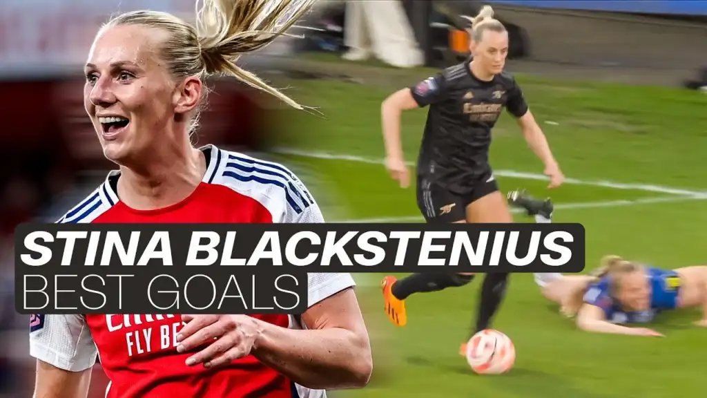 She scores the goal for Arsenal! Take a look at the best actions by Stina Ballerina