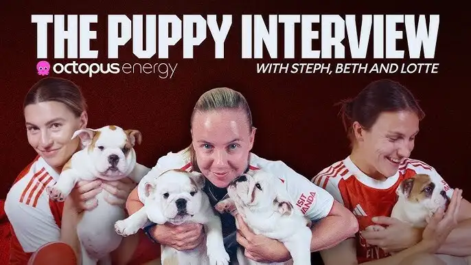 Ready for cuteness? Arsneal's puppy interview will get you